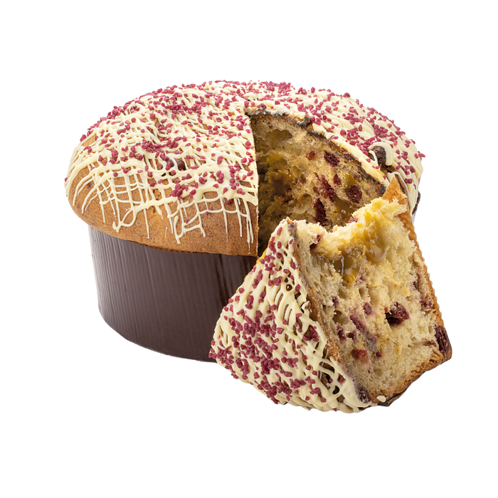La Torinese - Panettone Pistacchio, Lamponi e Cioccolato Bianco g 750