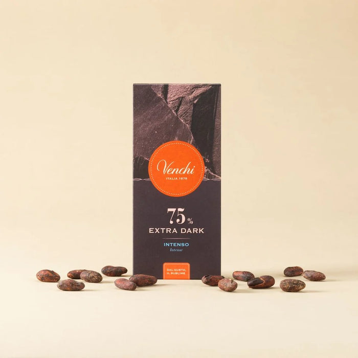 Venchi - Tavoletta Cioccolato Extra Fondente 75% g 78 - Senza Glutine