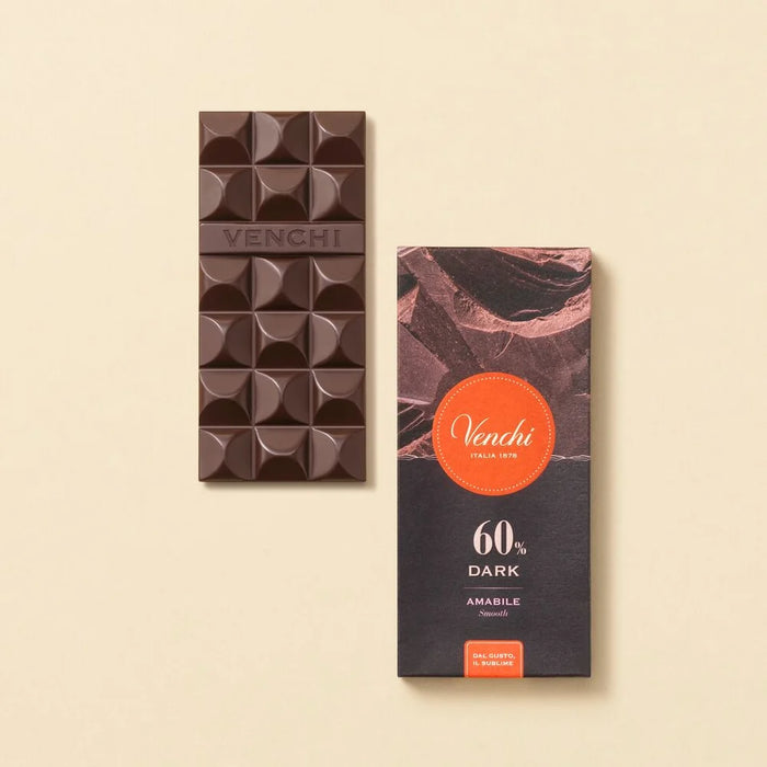 Venchi - Tavoletta Cioccolato Extra Fondente 60% g 78 - Senza Glutine