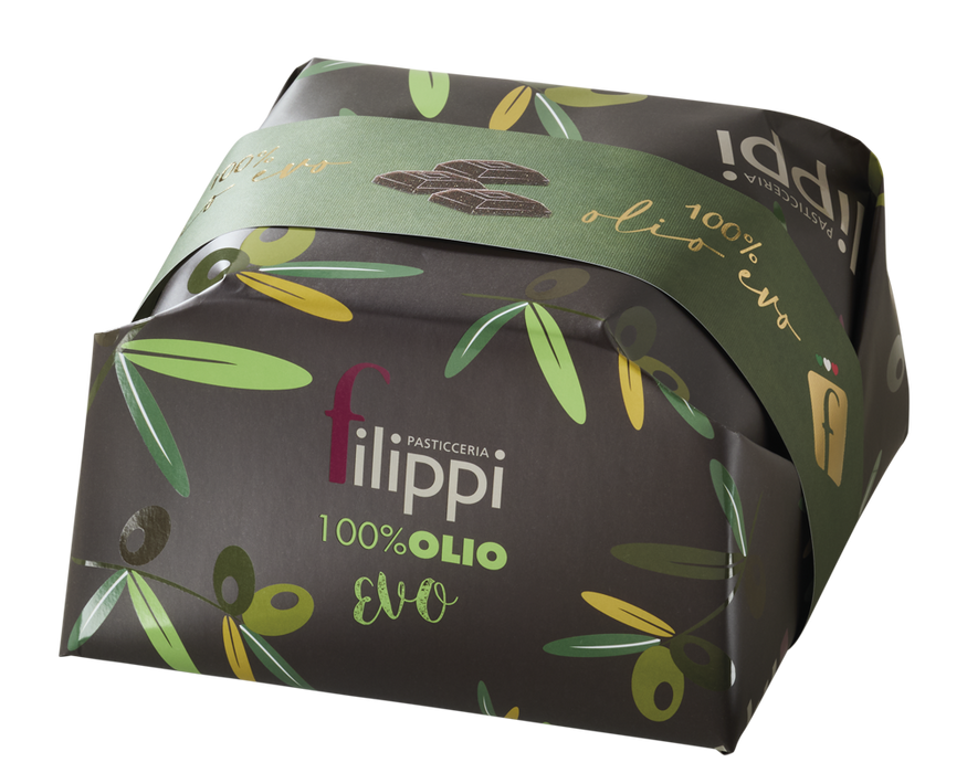 Pasticceria Filippi - Dolce di Natale 100% Olio EVO con Cioccolato Fondente kg 1