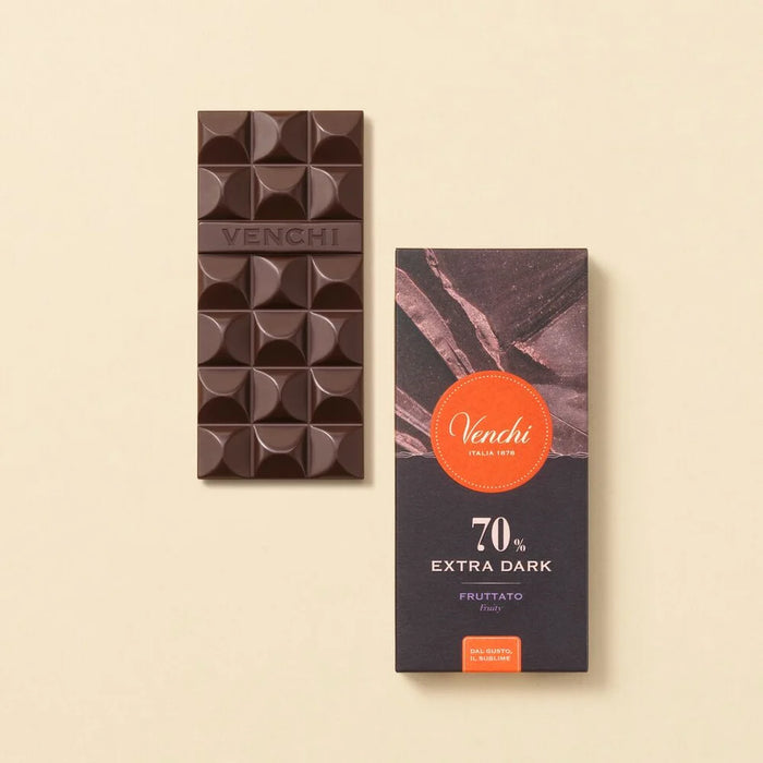 Venchi - Tavoletta Cioccolato Extra Fondente 70% g 78 - Senza Glutine