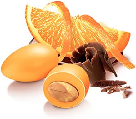 Confetti Ciocco Mandorla Arancia g 500 | Colore Arancione (95 pz)