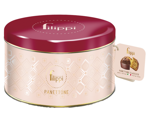 Pasticceria Filippi - Panettone Classico in Latta Kg 1