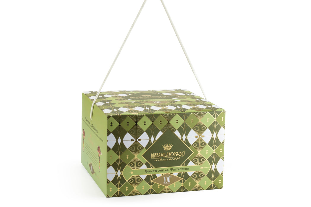 Brera Milano 1930 - Panettone Art Decò Crema al Pistacchio di Bronte DOP Kg 1