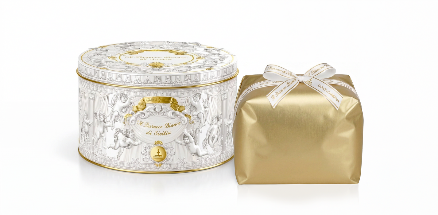 Fiasconaro - Panettone Il Barocco Bianco di Sicilia Kg 1 - Collezione Dolce & Gabbana
