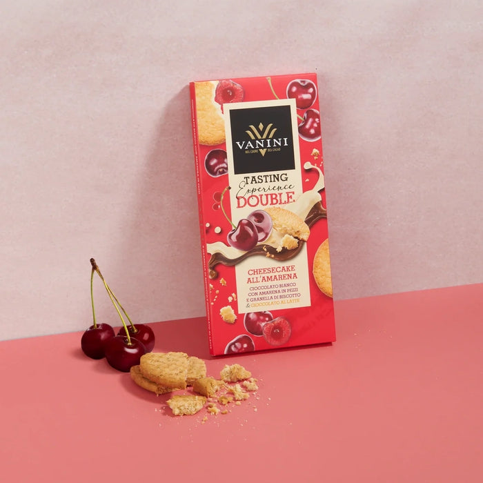 Vanini - Tavoletta Tasting Experience Double Cheesecake all'Amarena g 85 - Senza Glutine