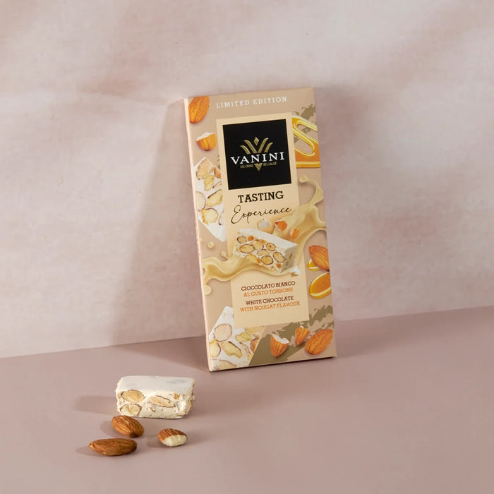 Vanini - Tavoletta Tasting Experience cioccolato bianco al gusto torrone g 75 - Senza Glutine