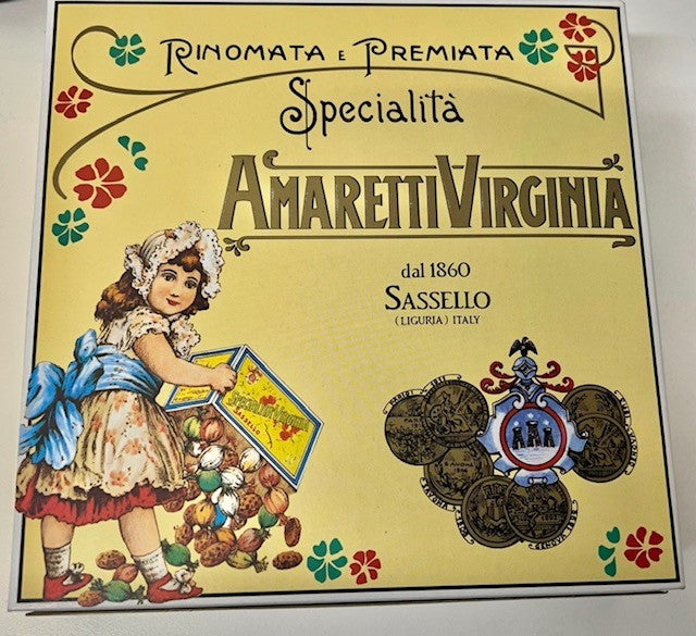 Virginia - Amaretti croccanti in scatola beige 80g