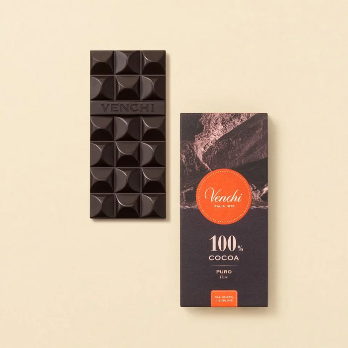 Venchi - Tavoletta Cioccolato extra fondente 100% g 70 - Senza Glutine