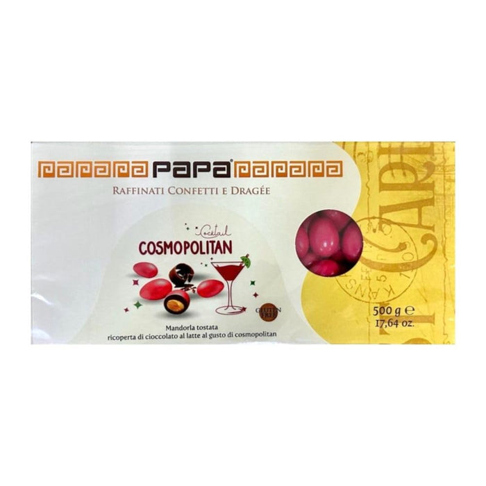 Confetti Papa - Cioccolato e Mandorla g 500 | Gusto Cosmopolitan | Colore Magenta  (95 pz)