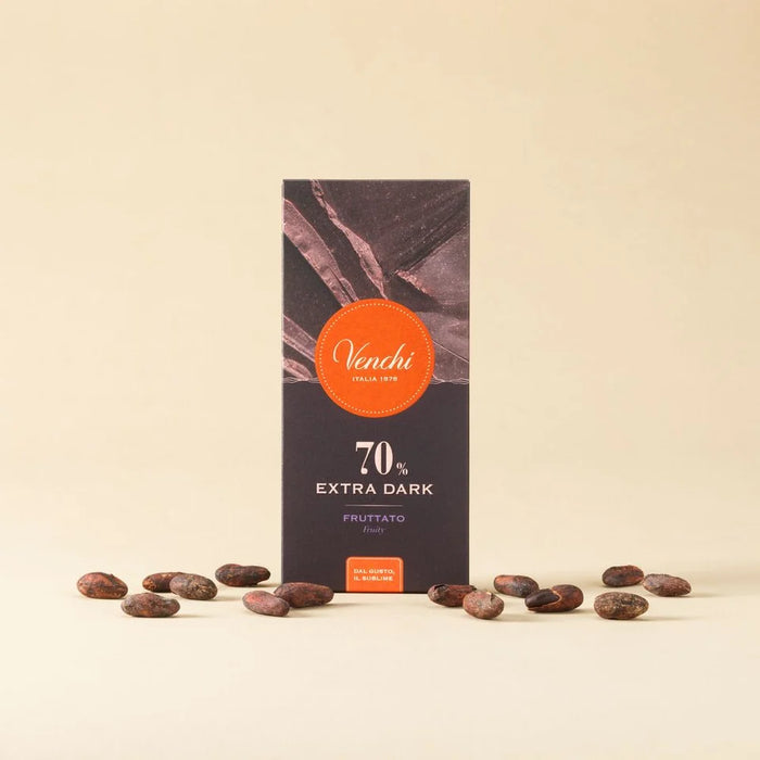 Venchi - Tavoletta Cioccolato Extra Fondente 70% g 78 - Senza Glutine