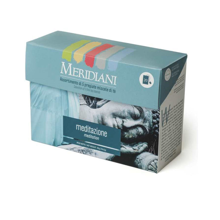 Meridiani - Meditazione - Assortimento 5 miscele di Tè 20 filtri