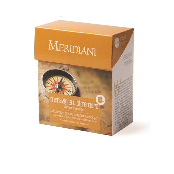Meridiani - Meraviglia d'Oltremare - Infuso fave di cacao, tonka e zenzero 15 filtri