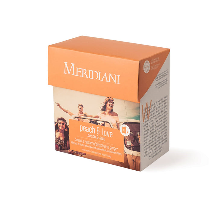 Meridiani - Peach & Love - Infuso Pesca e Zenzero 15 filtri