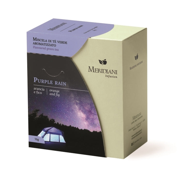 Meridiani - Purple Rain - Tè Verde in foglia con fichi e arancia 70g