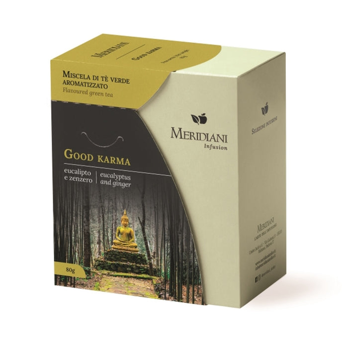Meridiani - Good Karma - Tè Verde, Zenzero, Eucalipto in foglia 80g