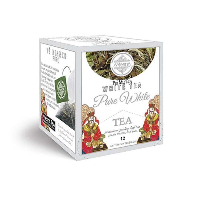 Mlesna Tea Ceylon - White Tea - Tè Bianco Pai Mu Tan 12 filtri piramidali