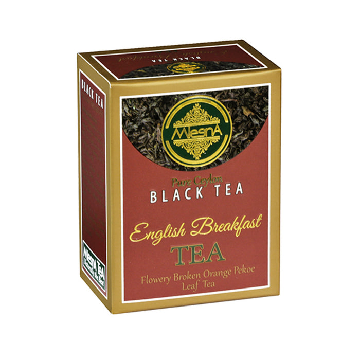 Mlesna Tea Ceylon - Tè Nero in foglia English Breakfast Astuccio da g 100
