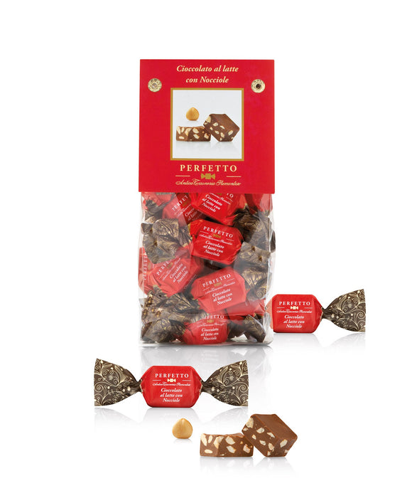 Antica Torroneria Piemontese - Perfetto al Latte e Nocciole Sacchetto g 150 - Senza glutine