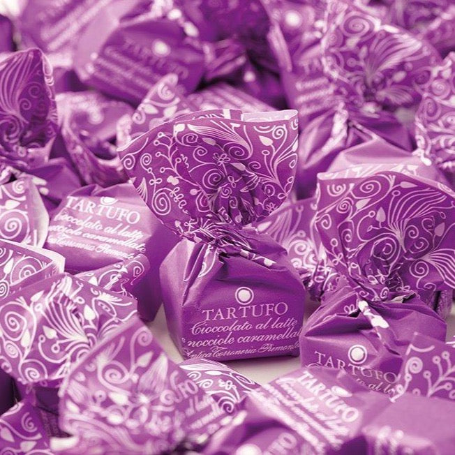 Antica Torroneria Piemontese - Tartufi Dolci Cioccolato al Latte e Nocciole Caramellate - Senza Glutine