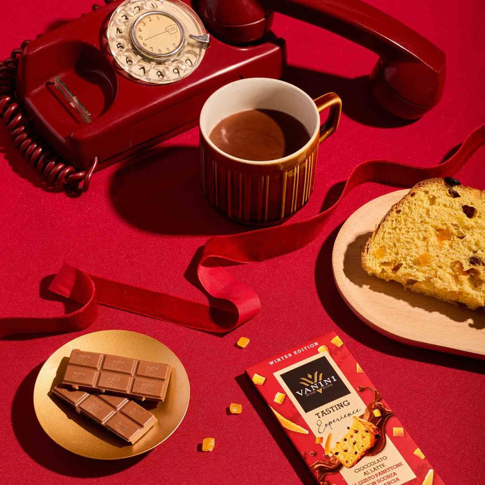 Vanini - Tavoletta Tasting Experience al gusto panettone con scorza d'arancia g 75 - Senza Glutine