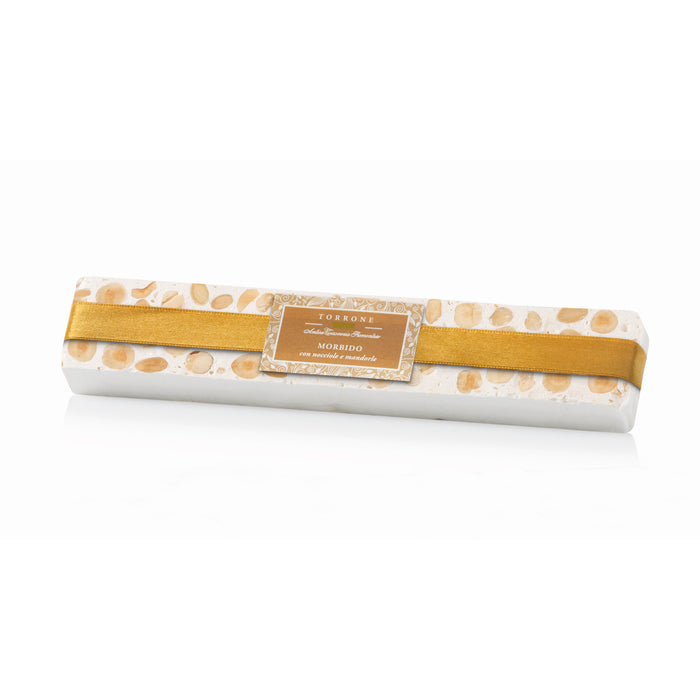 Antica Torroneria Piemontese - Torrone Morbido Mandorle e Nocciole g 150 - Senza glutine