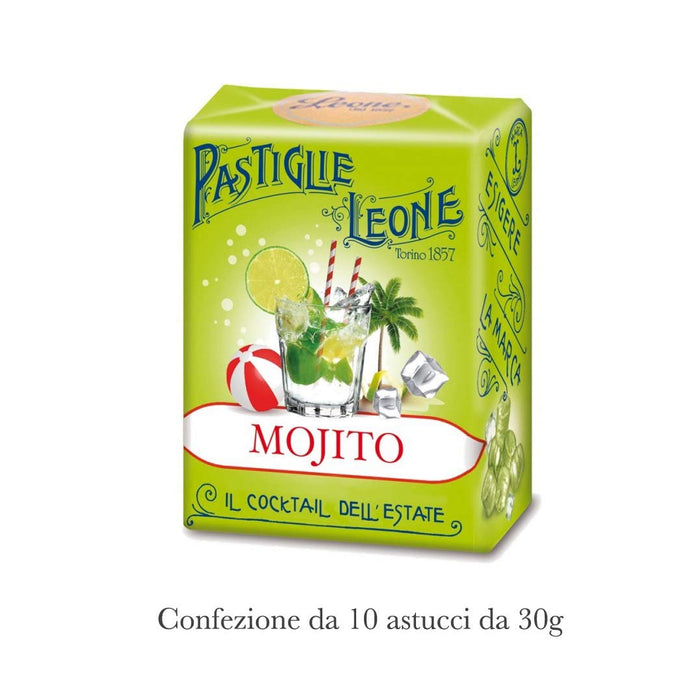 10 Scatolette Pastiglie Leone Mojito da 30g