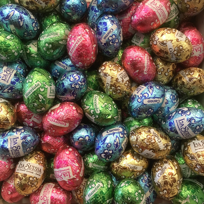 La Suissa - Ovetti di Cioccolato al Latte Ripieni Assortiti La Suissa Kg 1 - Senza Glutine