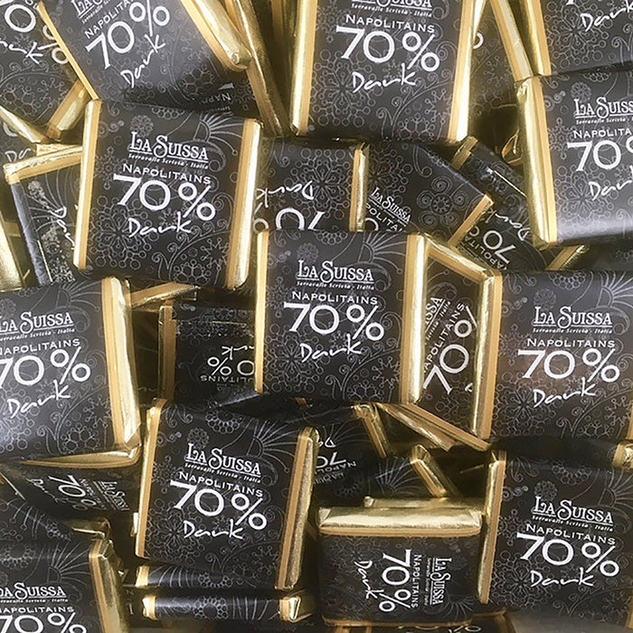 Napolitains Fondenti Extra Dark 70% La Suissa Kg 1 - Senza Glutine