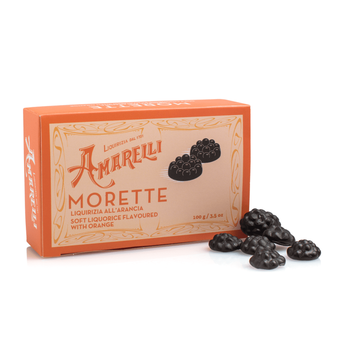 Amarelli - Morette Arancia Liquirizia Morbida - Astuccio Arancio da g 100