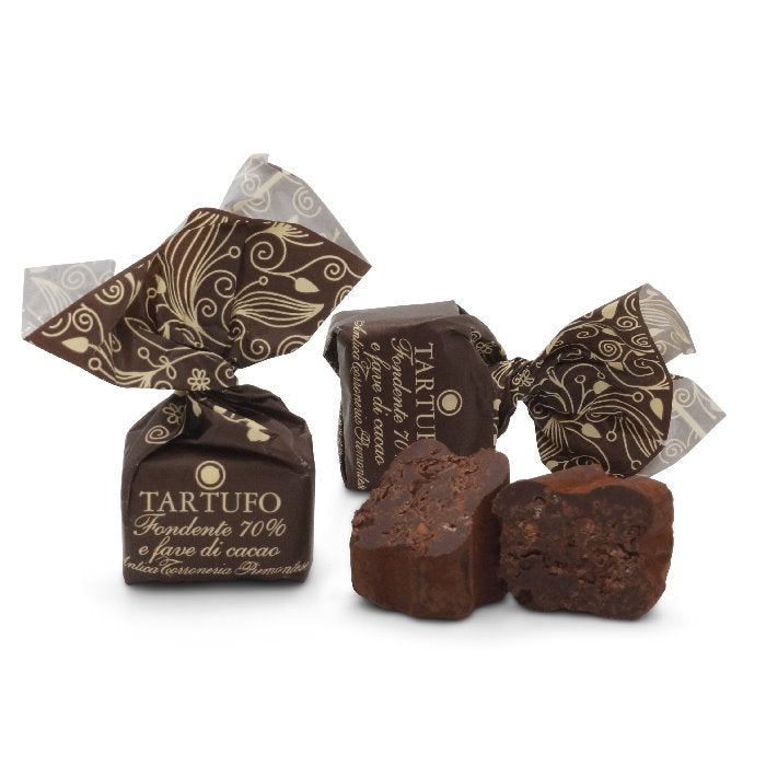 Tartufini Fondenti 70% e Fave Cacao (71 pz da 7g) g 500