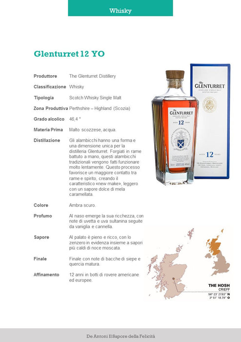 Whisky 12 YO Glenturret | cl 70 in astuccio