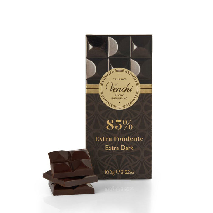 Venchi - Tavoletta Cioccolato Extra Fondente 85% g 100 - Senza Glutine